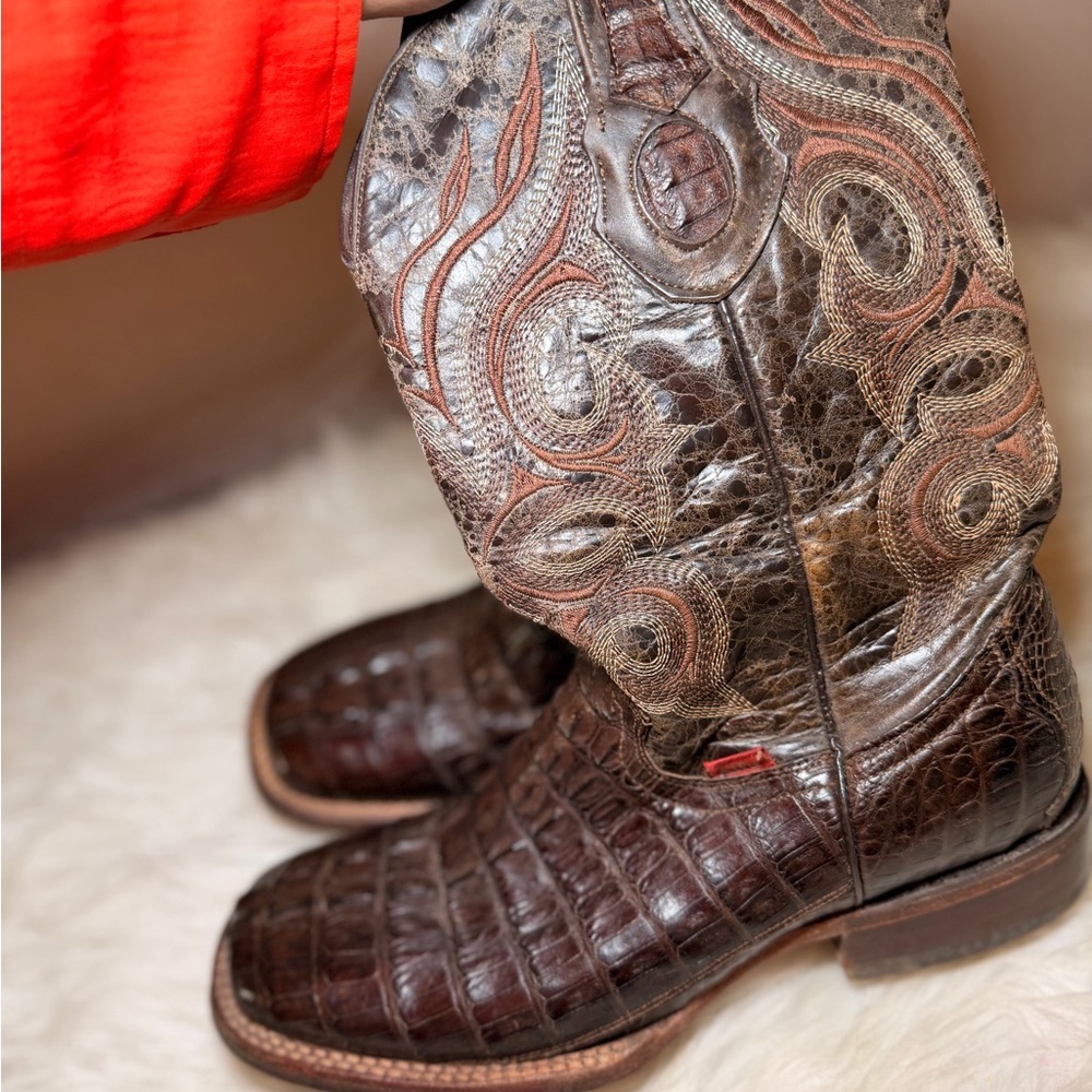 Alba Dark Brown Leather Boots - Picture 3 of 6